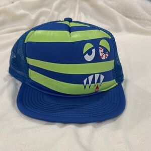 686 Blue and Green Monster Face Trucker Hat